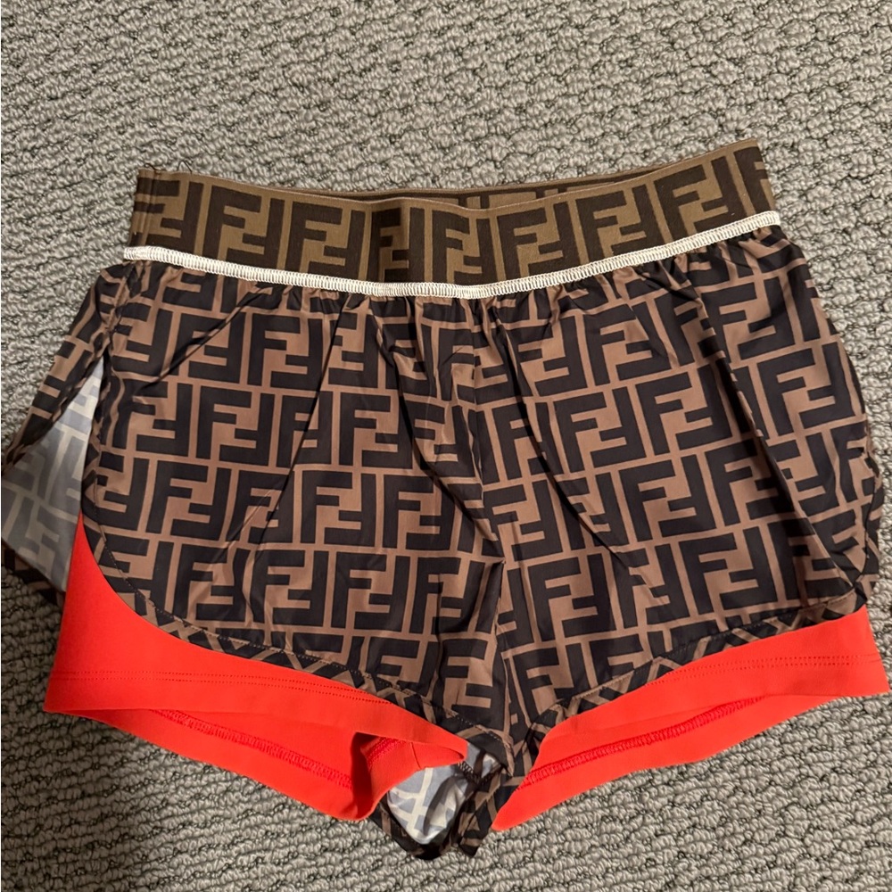 Fendi running shorts 38 pristine new condition gorgeous